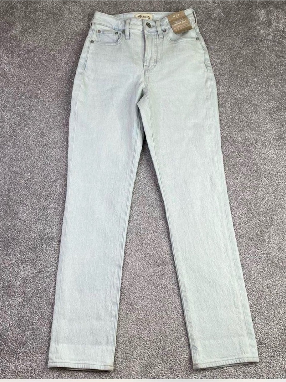 Madewell NWT curvy vintage Light Wash Women's Straight Leg Jeans 23